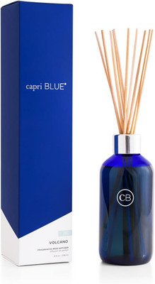 Volcano Reed Diffuser Set - Includes Reed Diffuser Sticks, Fragrance Oil, and Gl