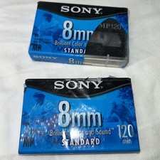 Lot of 2 Sealed Sony 8mm 120 Minute MP Standard P6-120MPL Camcorder Tape New