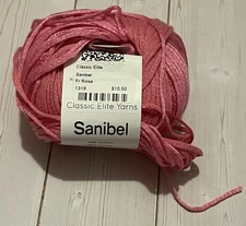 one ball Classic Elite Yarns Sanibel yarn color 1319 French Rose