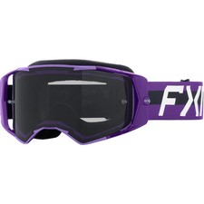 FXR Crossbrille Factory Ride Purple - Smoke Lens