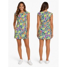 Ralph Lauren blue label modal jersey floral shift dress