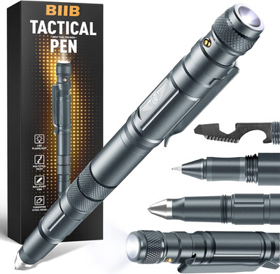 BIIB Geschenke Für Männer,Multitool Pen Mit LED Gadgets, Geburtstagsgeschenk Für