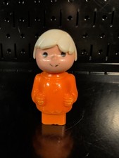Blue Box Toys Figures Hong Kong Hard Plastic Little People Orange Girl