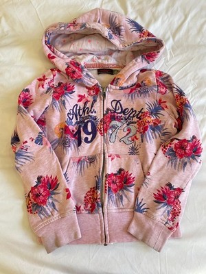 Catimini Athletes Dept. Pink Floral Girls Sweater