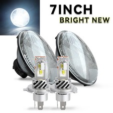 for TOYOTA FJ40 HJ60 HJ73 HJ75 HJ79 7" Round LED Headlights upgrade Headlamps 2X
