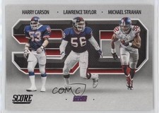 2021 Score 3D Harry Carson Lawrence Taylor Michael Strahan #3D12 HOF 19zq