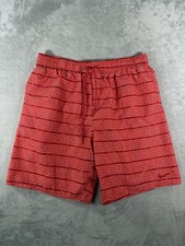 Nike Shorts Mens XL Red Lined Swim Trunks Swoosh