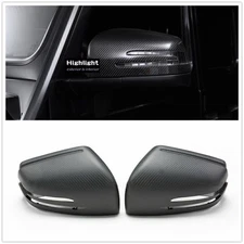 Carbon Fiber Car Side Mirror Cover For Benz G W463 X166 W166 GLE GLS Click On 2x