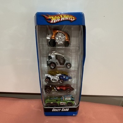 Hot Wheels Crazy Cars Diecast 5-Pack Car Collection 1:64 Scale Multicolor