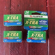 FUJIFILM Superia X-tra 400 Speed 24 Exp 2-12 Exp 35mm ColorPrint Film -lot Of 3