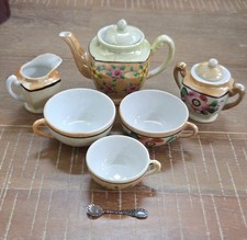 Vintage Hand Painted Made in Japan Lusterware Tea 6 Piece Set