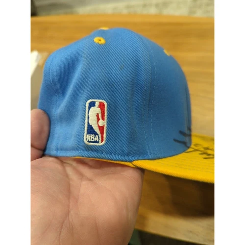 Signed NBA Denver Nuggets S/M Hat Adidas Kosta Koufus #41, Timothy Mozgov #25 - Picture 6 of 12