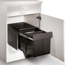 WESCO 8010186 Poubelle double Profiline DS 360 S/400-2, anthracite