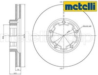 2X Bremsscheibe Metelli 23-1557 2 Bremsscheiben Vorderachse Vorne FüR Nissan