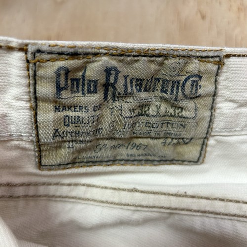 Polo Ralph Lauren Hampton Relaxed Straight Jeans Men's 32x32 White Casual - Picture 8 of 23