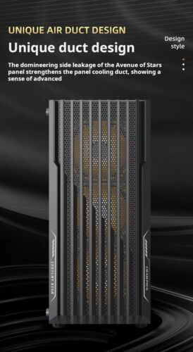 CS Black USB3.0 Tempered Glass M-ATX Tower Gaming Computer Case w/ RGB FAN - Picture 8 of 11