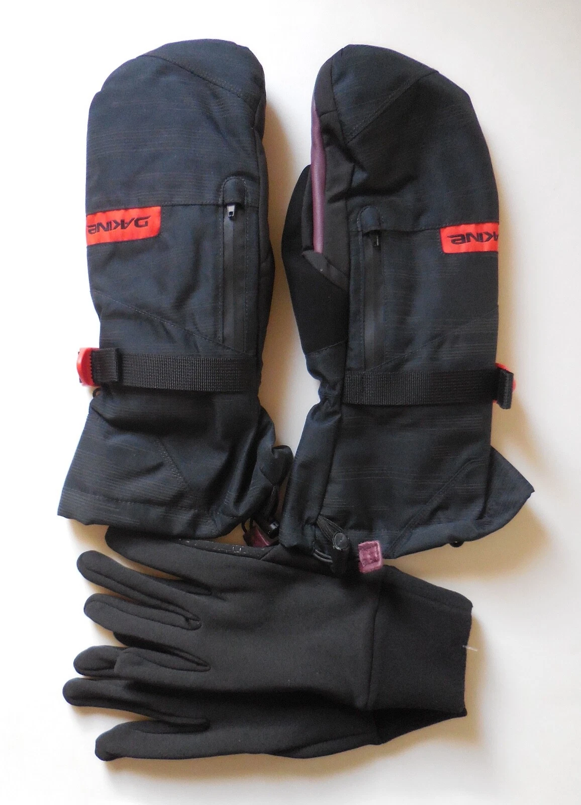 Dakine Leather Titan Mitt Gloves Snowboard Removable Liner Men Large