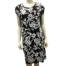 LIZ CLAIRBORNE CAP SLEEVE FLORAL PRINT CASUAL DRESS SIZE SM NEW WITHOUT TAG