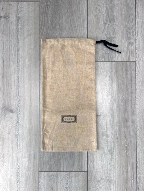 GUCCI BELT AUTHENTIQUE LOGO COTON POCHETTE CADEAU/SAC À POUSSIÈRE TAILLE MEDIUM NEUF NOËL
