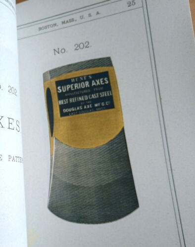Douglas Axe Mfr (1877) KATALOG Handel Verkaufsmuster Modelle Adzes antike Werkzeuge - Bild 19 von 22