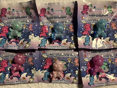 Mini Lil' Galaxy X6 Lot Tokidoki Unicorno Donutella Adios SANDy & Diamante Stars
