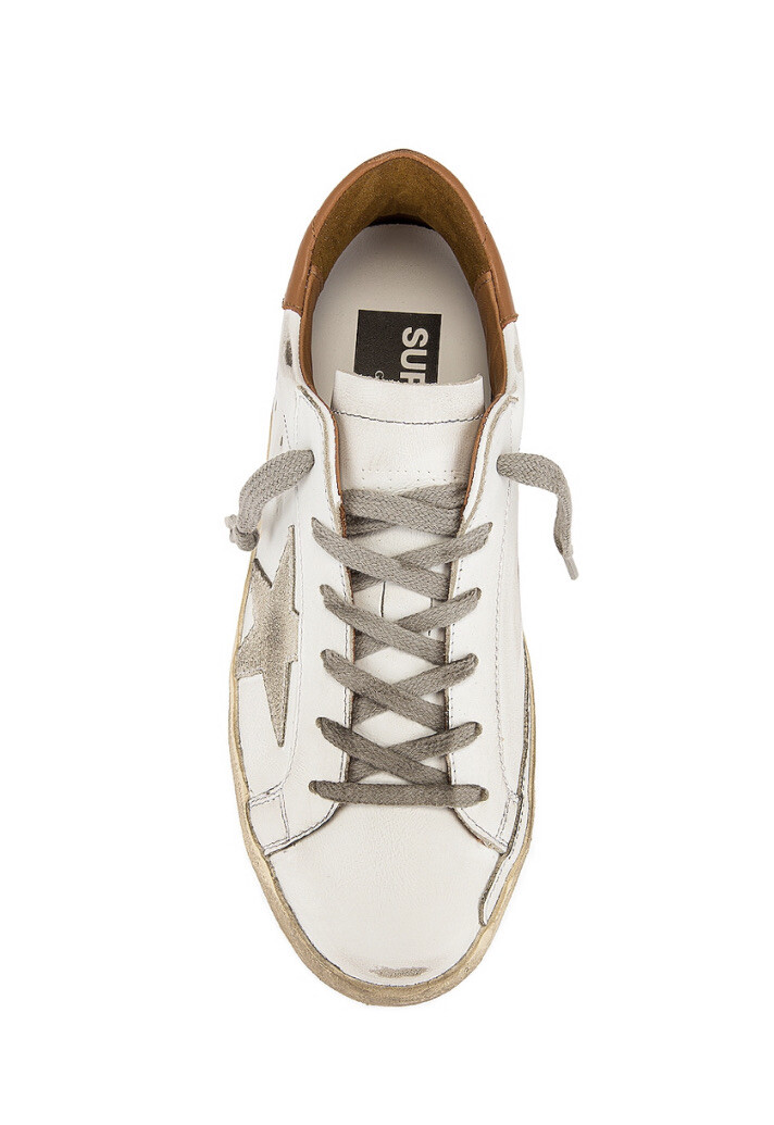 Golden Goose Superstar sneaker White, Light Brown, Ice NIB