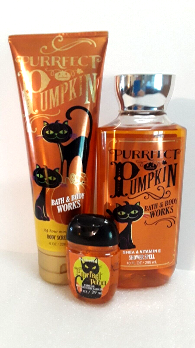 BBW Perfect Purrfect Pumpkin Scream Cream Shower Spell Gel