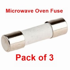 Pack Of 3, Microwave Oven 10 A 20 mm Ceramic Fuse Fuses 
