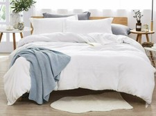 Dreaming Wapiti Duvet Cover Queen,100 Washed Microfiber 3 Piece Queen White