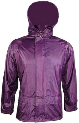 LADIES XS-M 100% WATERPROOF WINDPROOF JACKET zip up hooded kagool Purple  coat UK