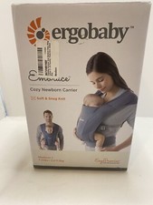Ergobaby Embrace Cozy Soft Knit Newborn 7-25 Lbs Carrier Oxford Blue New In Box