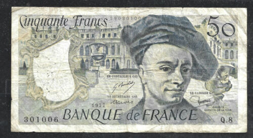 FRANCE $50 FRANCS P.152 (VG/F) FROM 1977