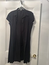 Zara Basic Shirt Dress Black Size 10