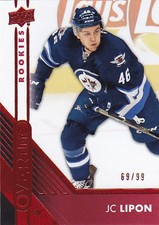 2016-17 UPPER DECK OVERTIME JC LIPON RC /99 RED #111 16-17