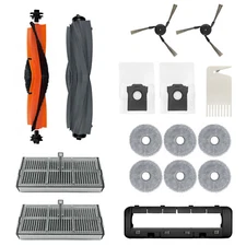 Main Side Brush Filters Dust Bags Vacuum Accessory For Dreame X40 Ultra X40 Pro