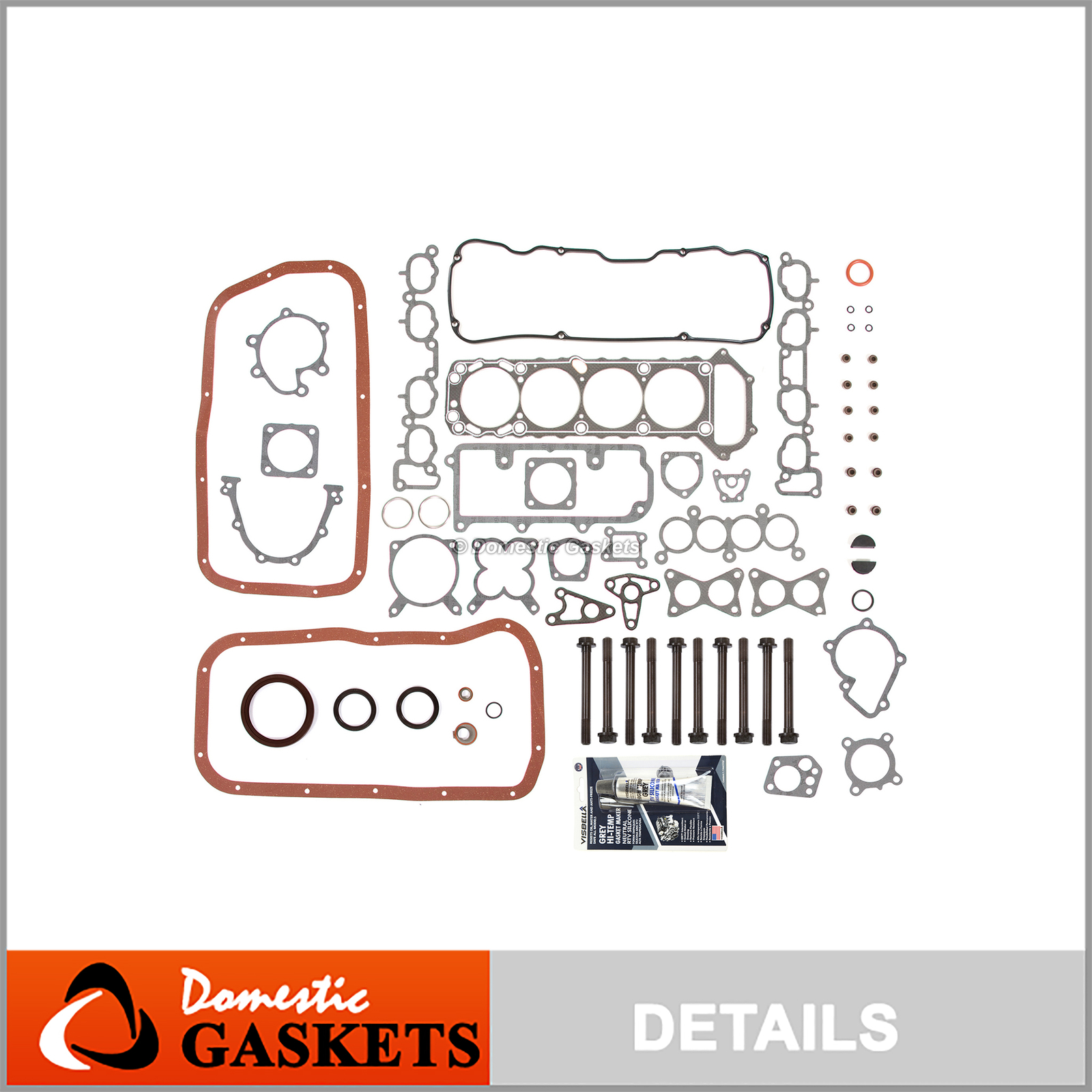 Fit 89-97 Nissan 240SX Pick Up 2.4L SOHC KA24E Head Gasket Set