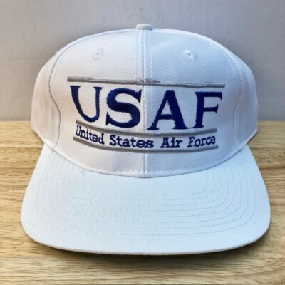 *NWOT* USAF AIR FORCE FALCONS ''The Game'' Split Bar Vintage NCAA Snapback Hat [C]
