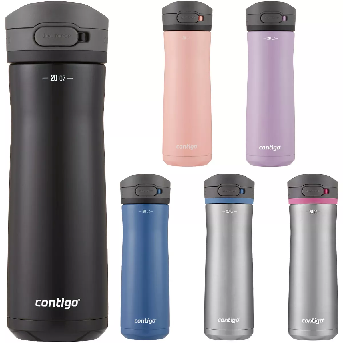 Contigo 20 oz. Jackson Chill 2.0 Water Bottle - Pink Lemonade