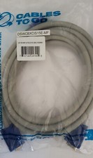 15Ft KVM Cable SVGA VGA HD-15 Pin PS/2 Mouse Keyboard MDIN-6 Pin PC Male M/M