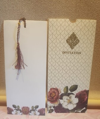100 personalisierte Hochzeitseinladungskarten, Einlagen & Umschläge.