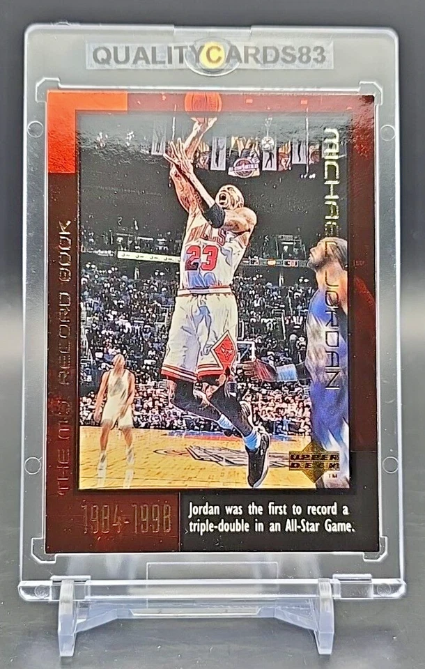 Michael Jordan  1999 Upper Deck INSERT CARD WITH CASE CHICAGO BULLS AIR JORDAN - Image 4 of 4