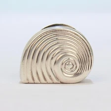 Rare Matthew Linwood Georgian English Sterling Silver Snail Vinaigrette Box