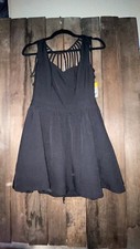 Womens Dress Cutout Backless Black Mini Date Night Out
