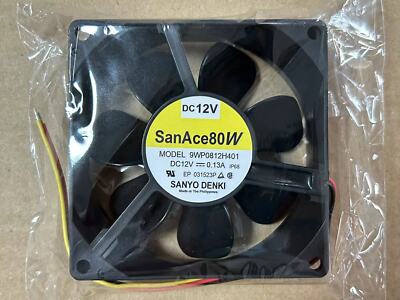 For Sanyo 9WP0812H401 IP68 waterproof fan 8025 80mmDC 12V case axial cooling fan