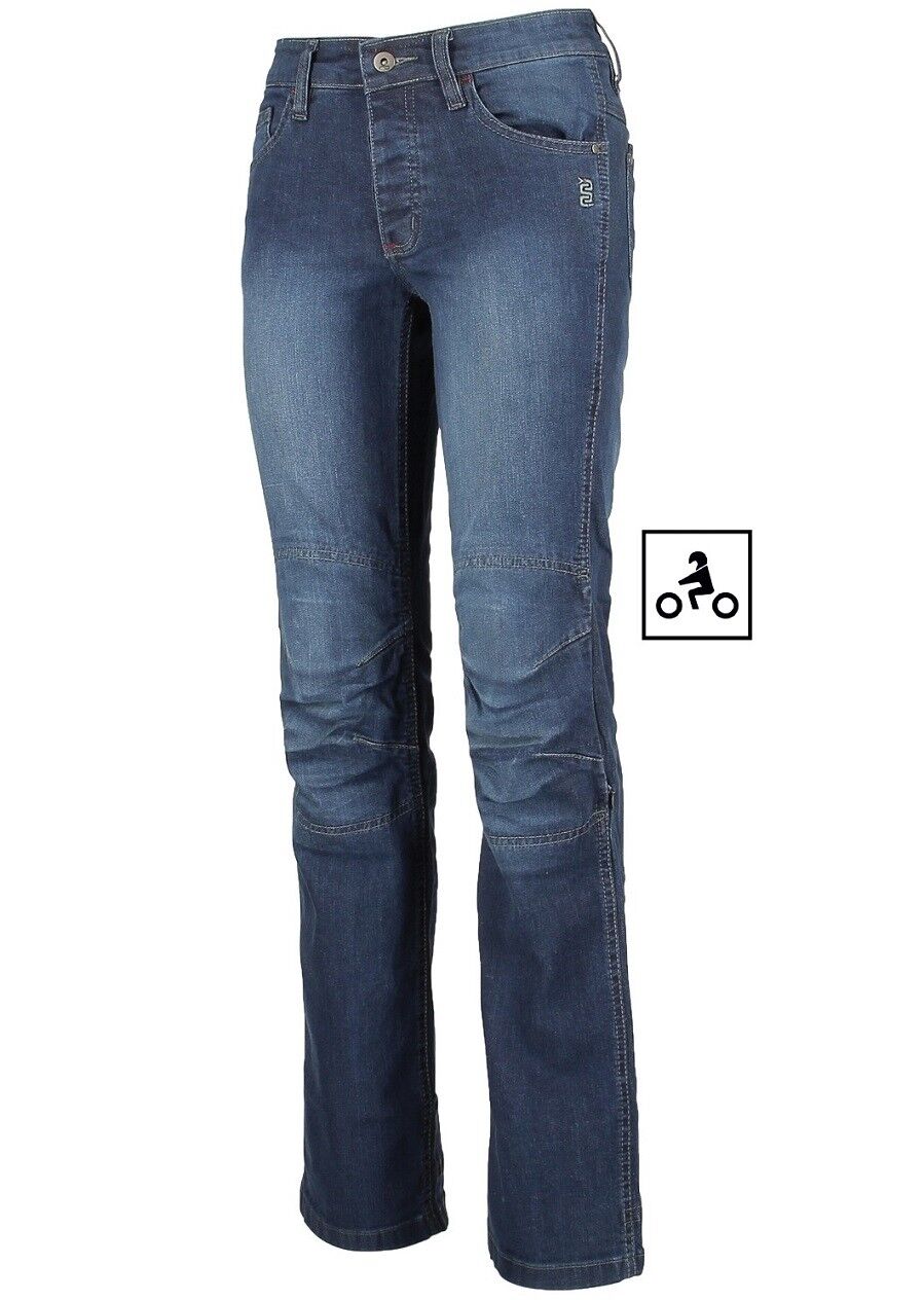 PANTALONI JEANS OMOLOGATO MOTO OJ DONNA RELOAD BLU LADY PROTEZIONI TG 46