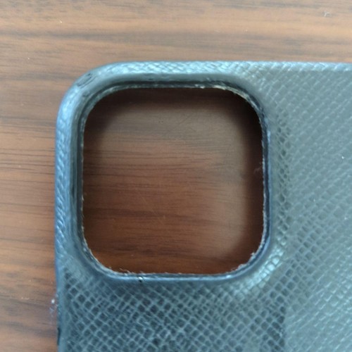Louis Vuitton iPhone 13 Pro Case Monogram Leather Black Used From Japan - Picture 19 of 24