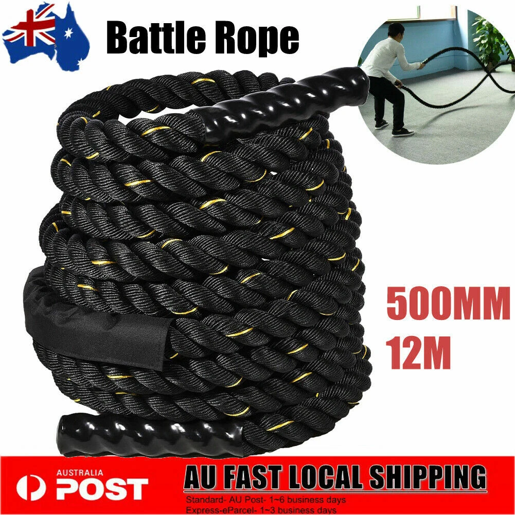 50mm 12M Heavy Home Gym Battle Rope Battling Strength Training