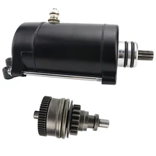 Starter & Bendix for Kawasaki JS650 650SX 1987-1991 1988 1989 1990 JF650 X2 1991