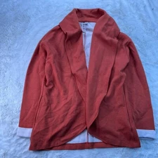 Dolan By Anthropologie Sweater Jacket Womens Small Orange - Made in USA