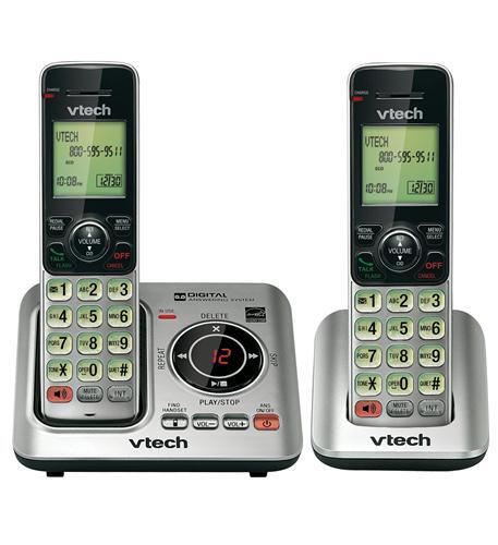 VTech CS6629-2 2 Cordless Handset Answering System Caller ID/Call Waiting - Picture 2 of 3